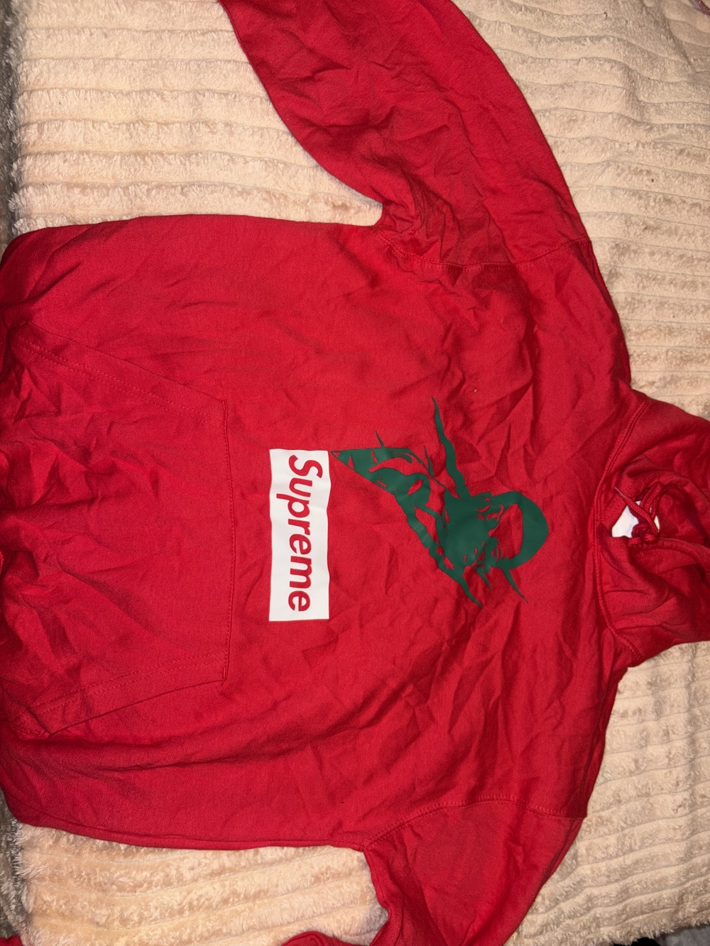 Supreme Red Graphic Kids Hoodie
